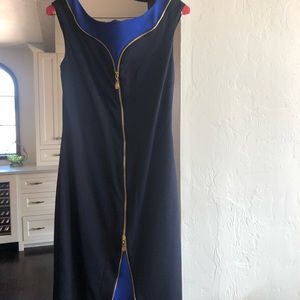 Versace zipper detail dress